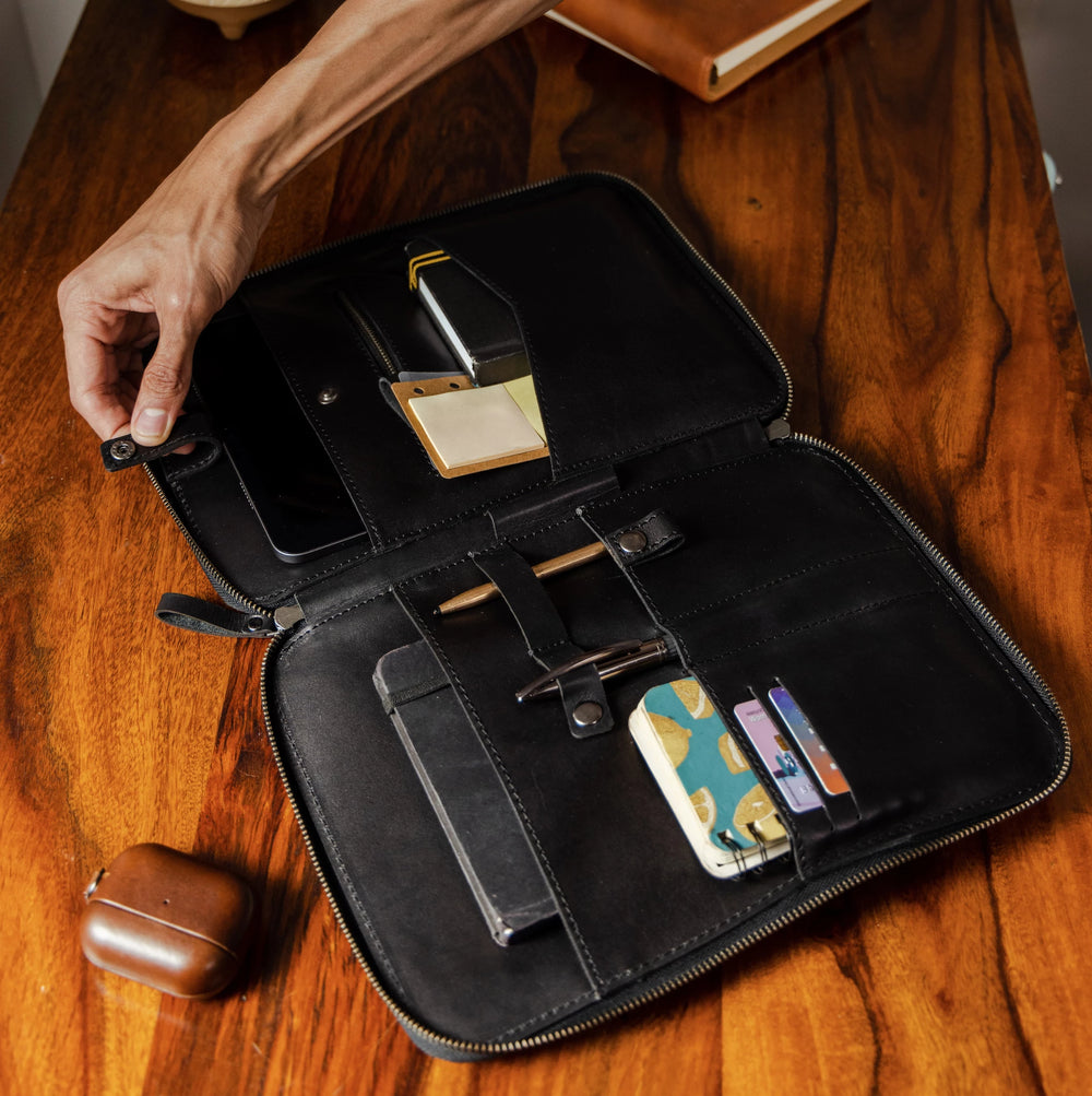 Black Leather iPad Cases