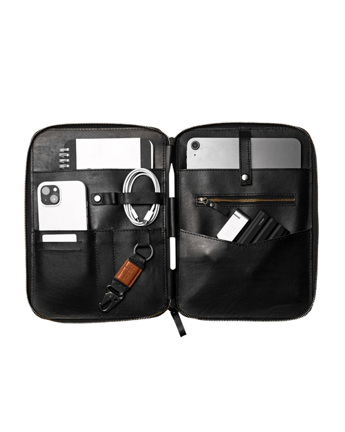 Leather Folio | Obsidian Black