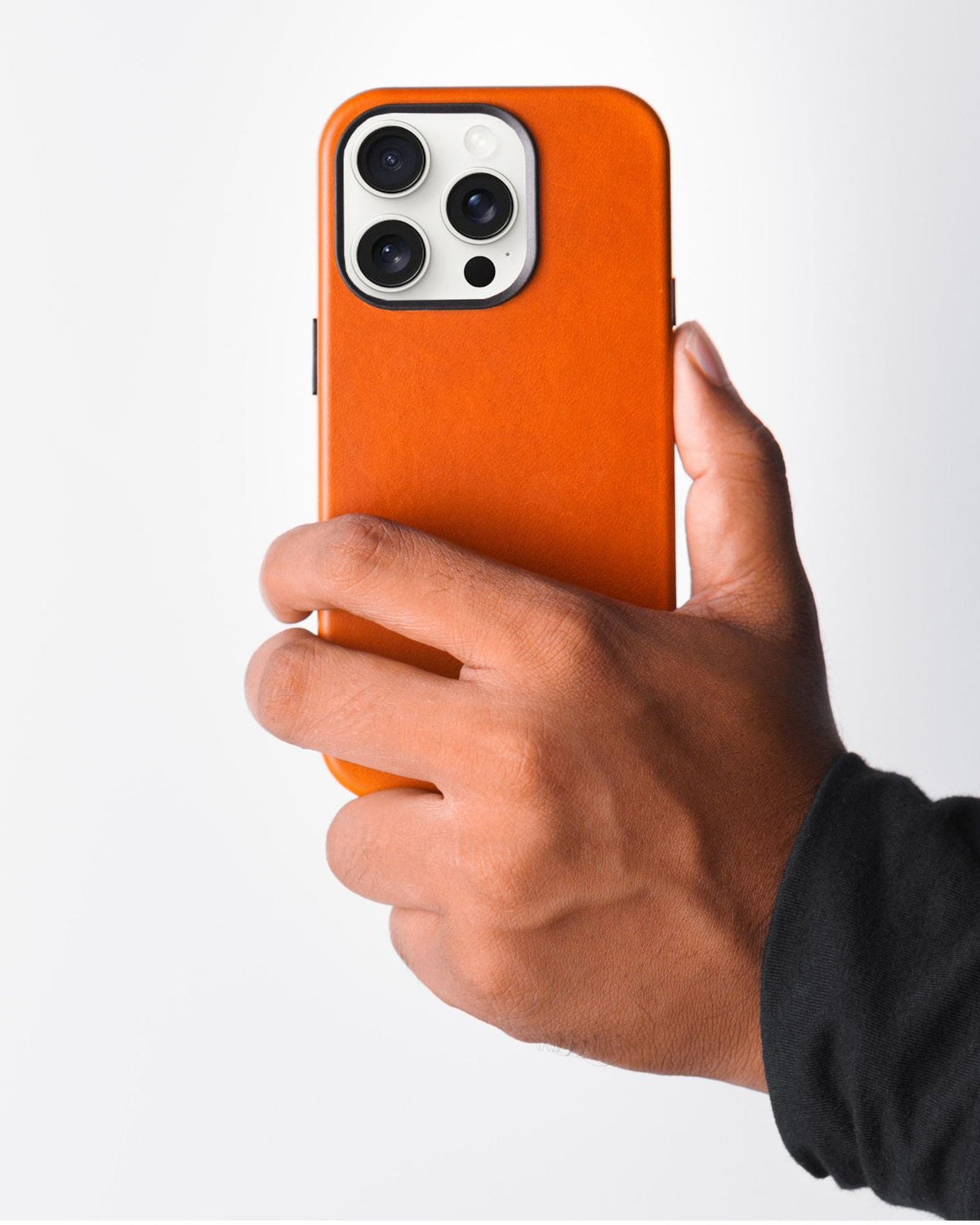 Tan Iphone Tan Premium leather iPhone Case - iPhone 15 Plus