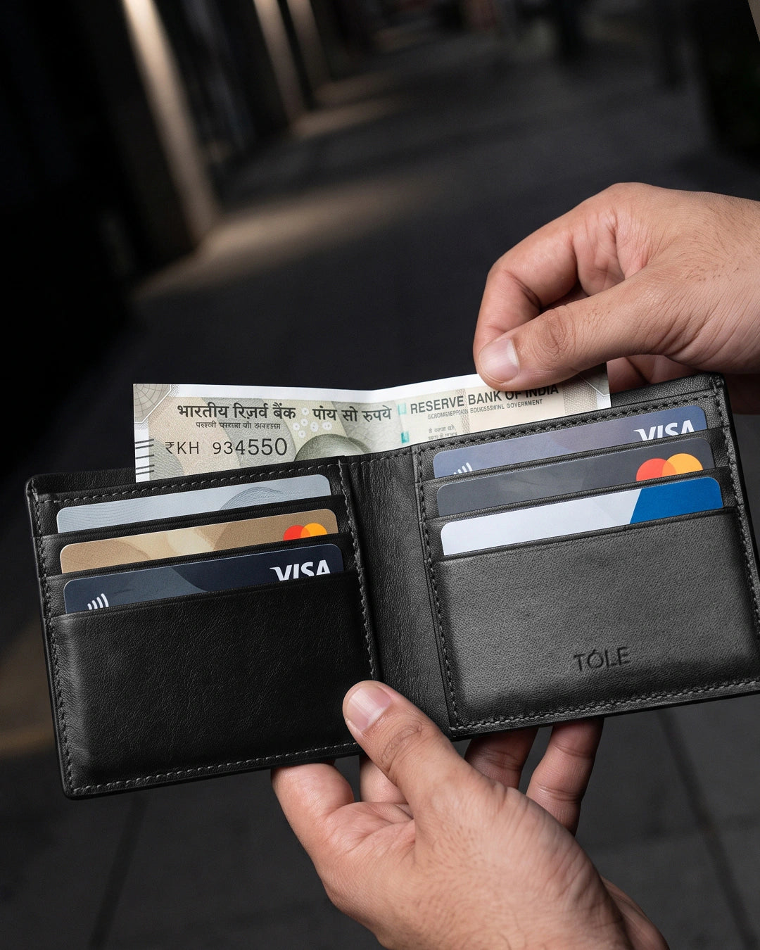 Bi-Fold Wallet | Obsidian Black